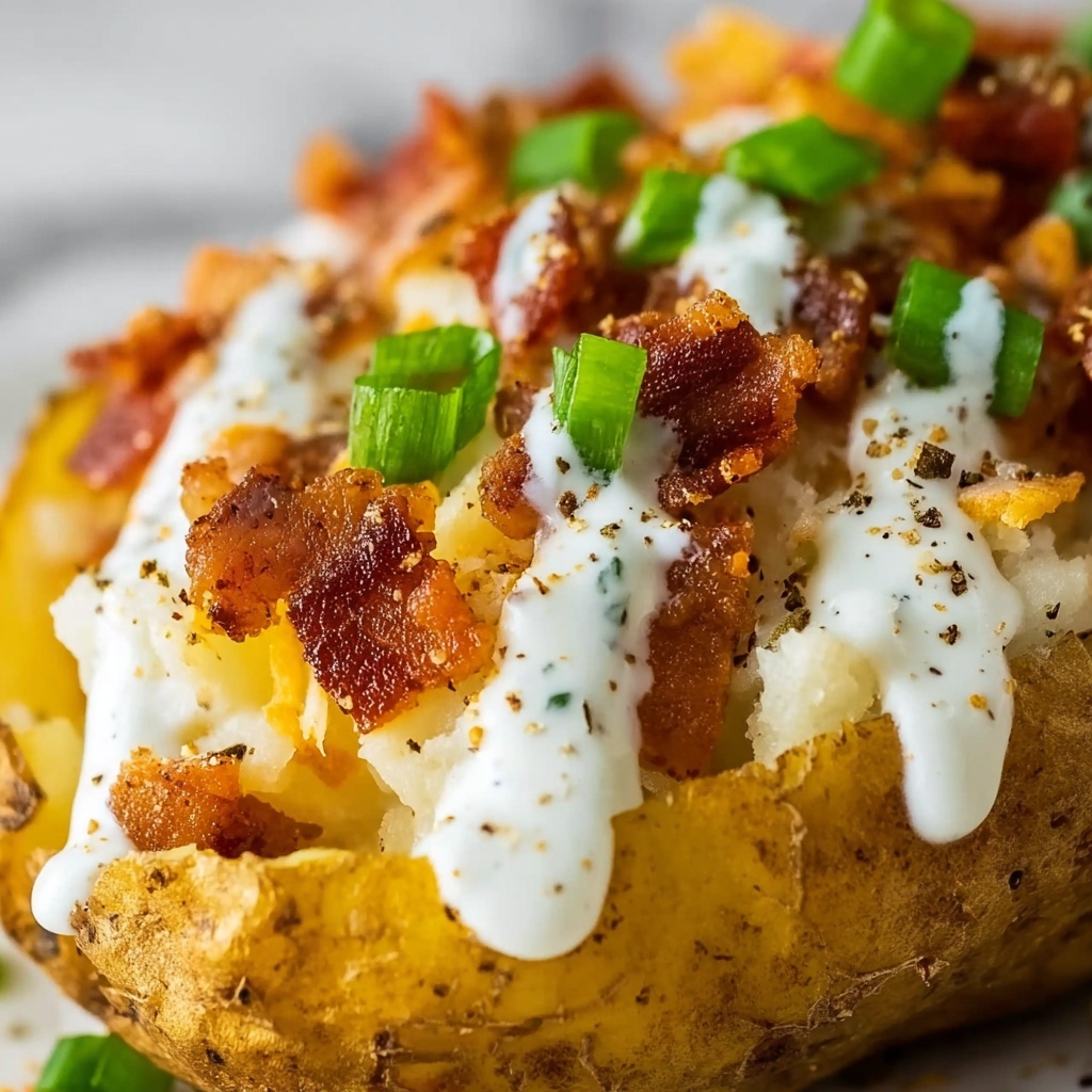 Loaded Chicken and Veggie Potatoes with Creamy Butternut Squash Sauce Recipe - Recipe Image