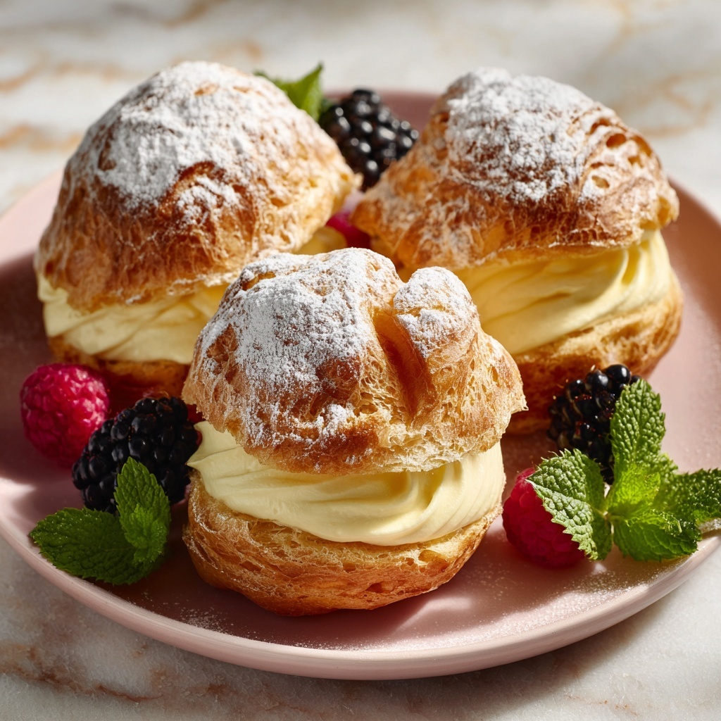 Passionfruit Cream Puff Stacks Recipe - Recipe Image