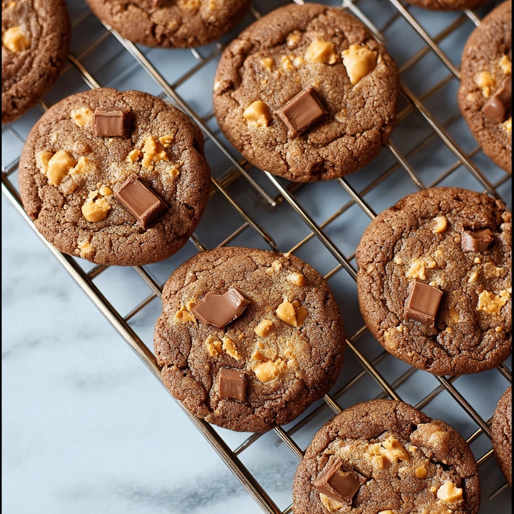 Thick and Chewy Peanut Butter Butterfinger Cookies Recipe - Recipe Image