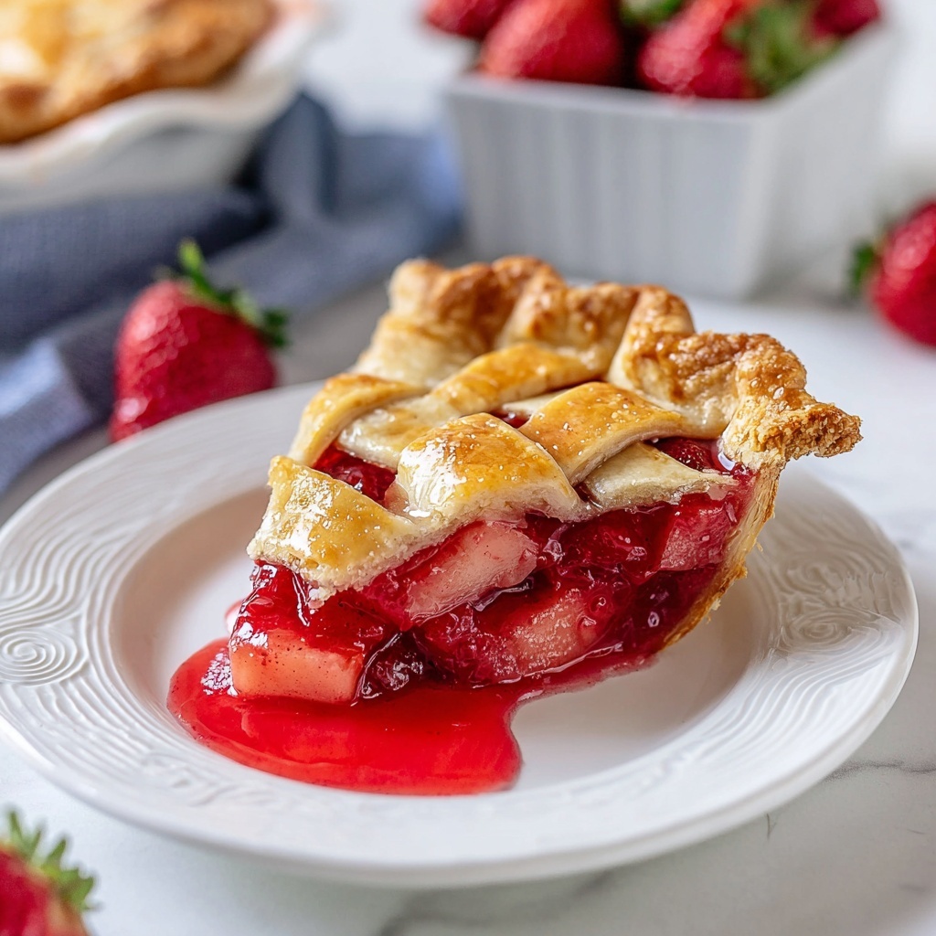 Strawberry Rhubarb Pie Recipe - Recipe Image