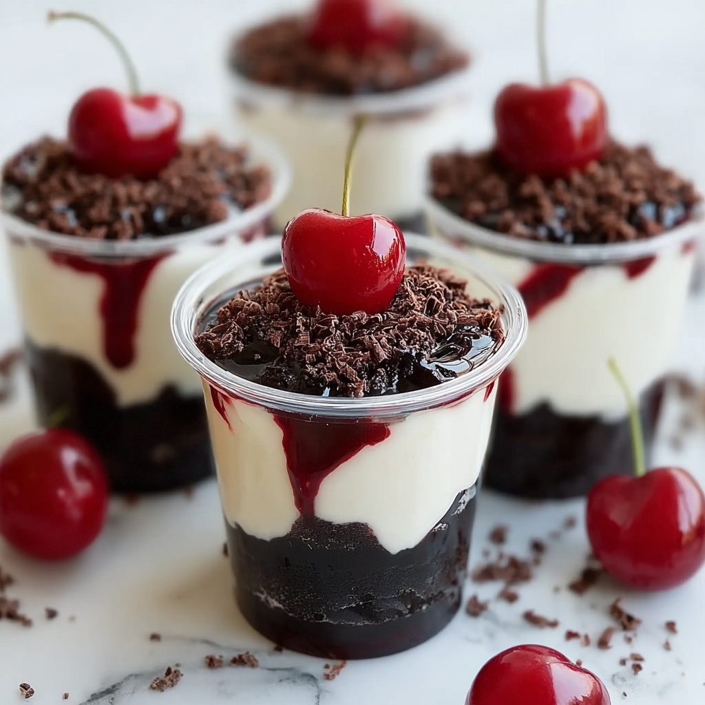 Black Forest Cake Mini Dessert Cups Recipe - Recipe Image