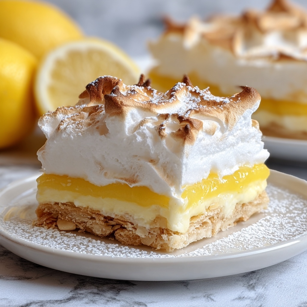 Zesty Lemon Meringue Pie Bars Recipe - Recipe Image