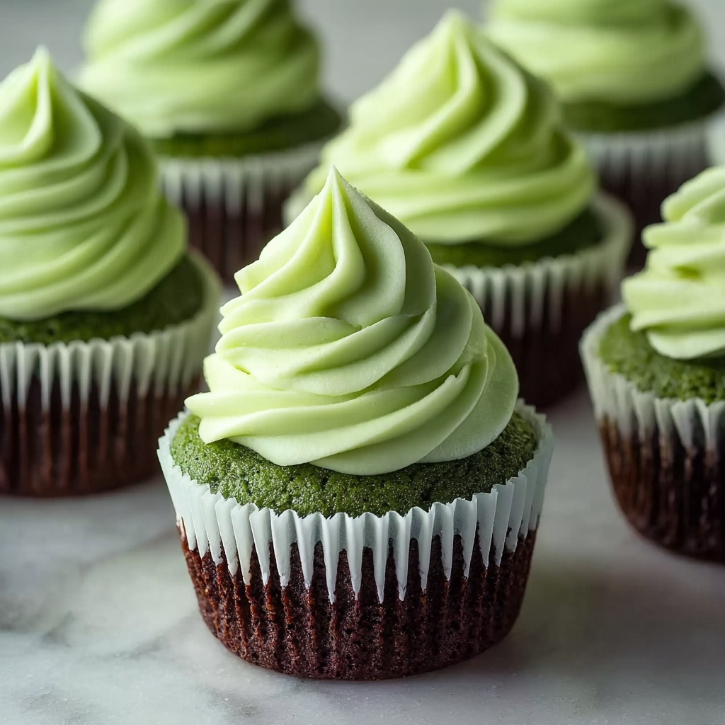 Irresistible Green Velvet Cupcakes with Creamy Cocoa Frosting Recipe - Recipe Image