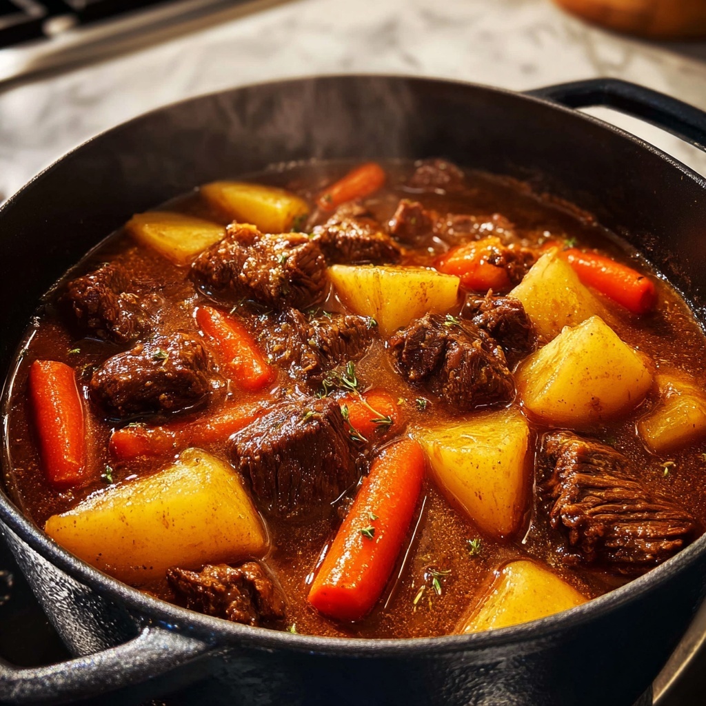 Easy Homemade Beef Stew: 7 Steps to Cozy Comfort Recipe - Recipe Image