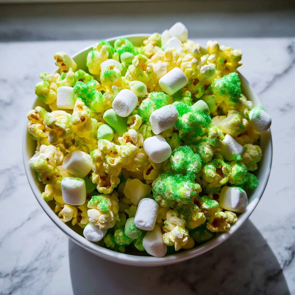 St. Patrick's Day Green Candy Popcorn Recipe - Recipe Image