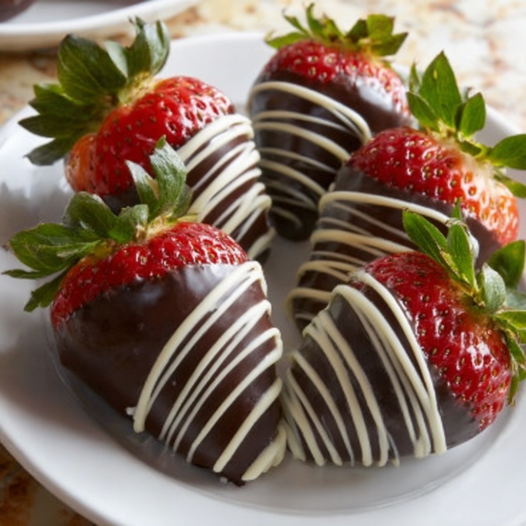 Christmas Chocolate Covered Strawberries Recipe - Recipe Image
