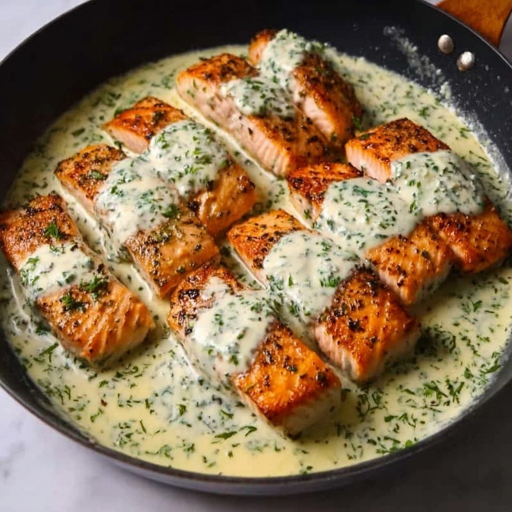 Creamy Lemon Herb Salmon Recipe - Recipe Image