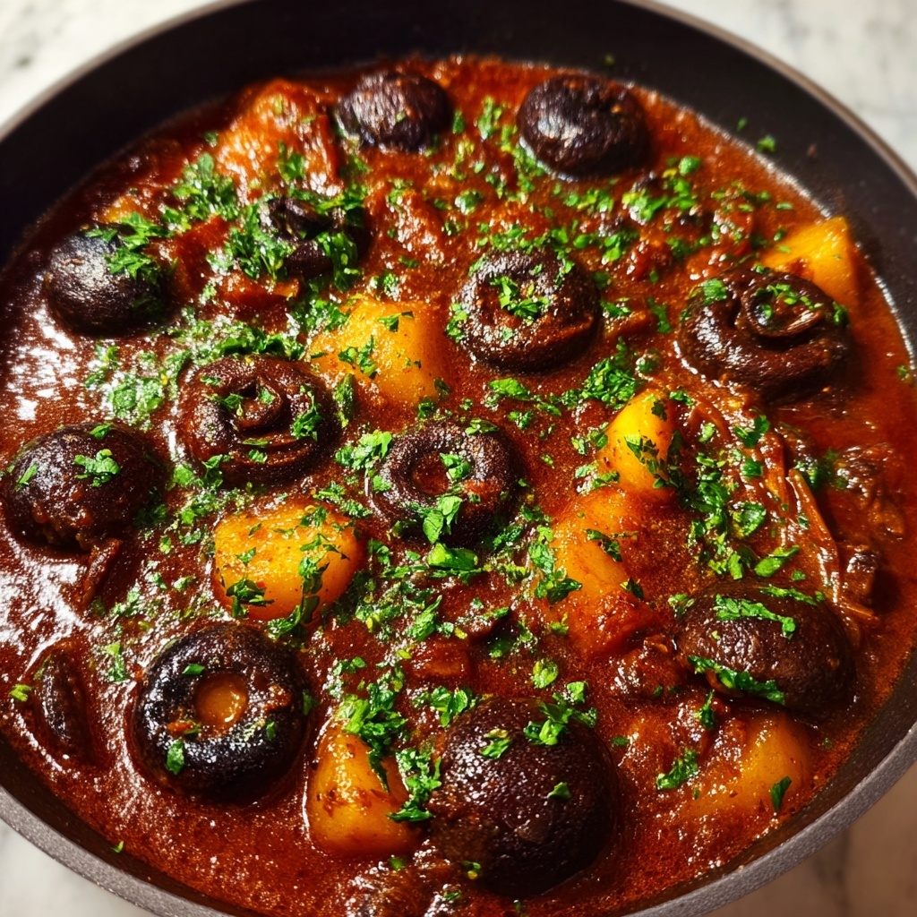 Vegan Mushroom Bourguignon: 7 Steps to Cozy Comfort Recipe - Recipe Image