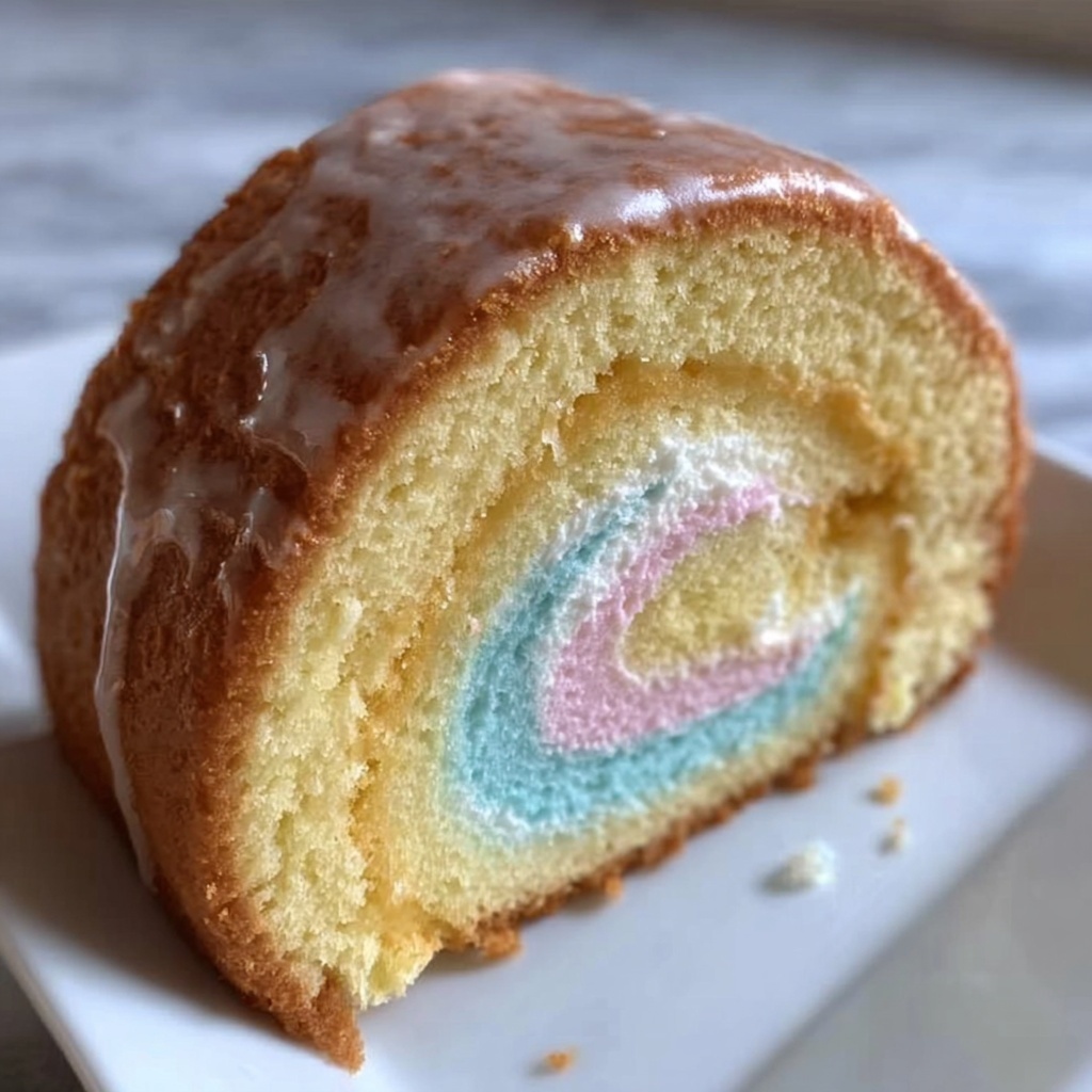 Japanese Cotton Candy Cake Roll Recipe - Recipe Image