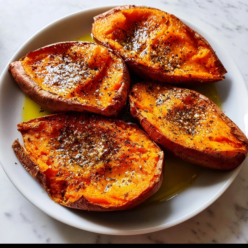 Delightfully Comforting Baked Sweet Potatoes for 2 Recipe - Recipe Image