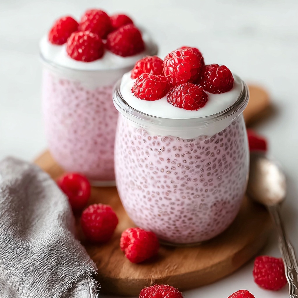 Delicious Vanilla Raspberry Chia Pudding for a Dreamy Breakfast Recipe - Recipe Image