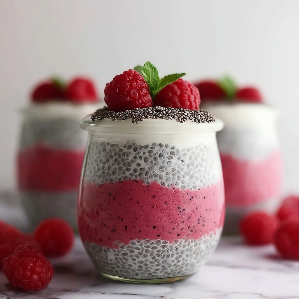 Creamy Raspberry Chia Pudding for a Healthy Snack Delight Recipe - Recipe Image
