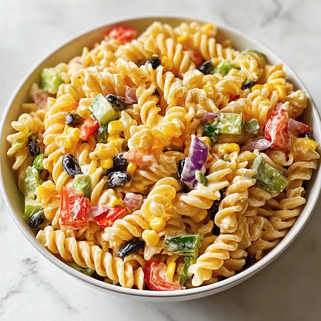 Southwestern Pasta Salad with Chipotle Ranch Dressing Recipe - Recipe Image