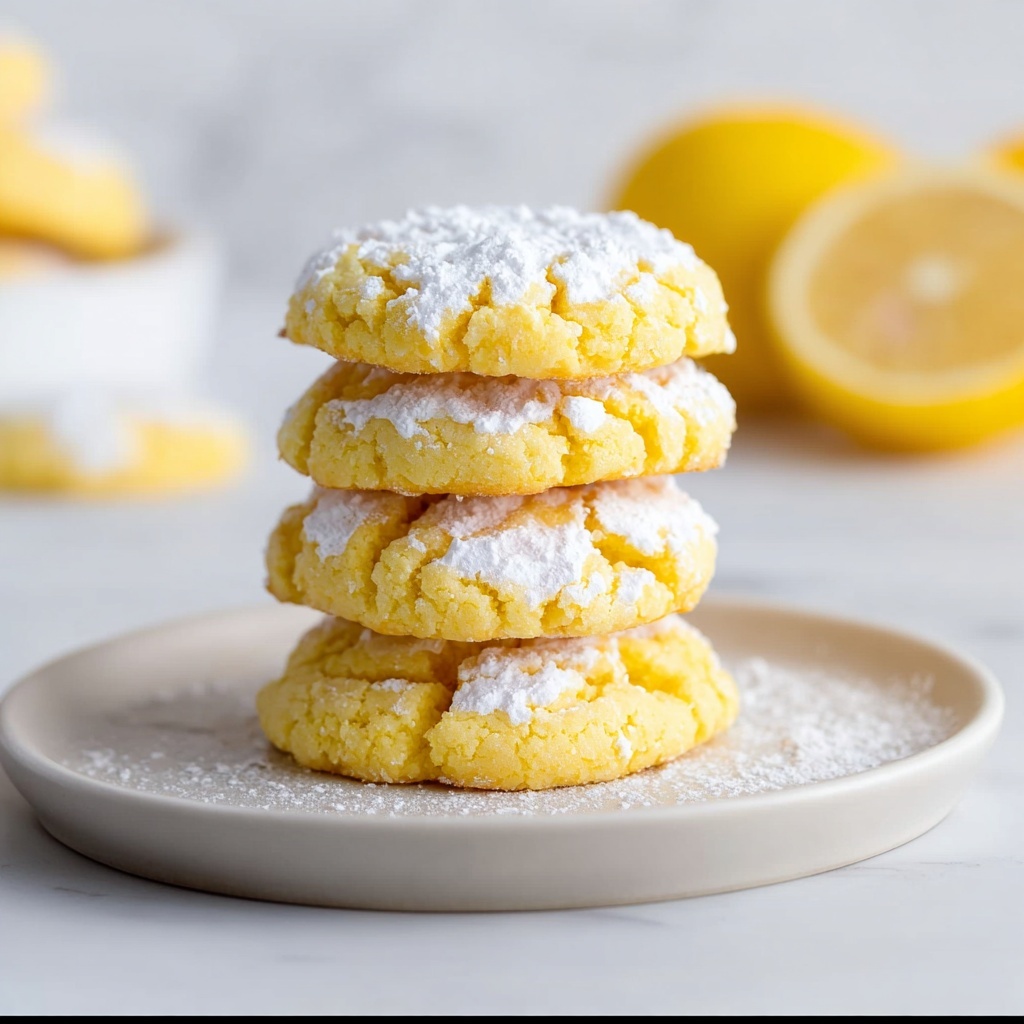 Irresistible Lemon Crinkle Cookies Recipe - Recipe Image