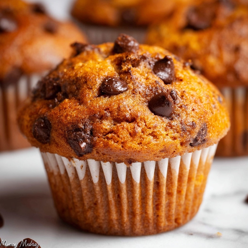 Pumpkin Chocolate Chip Muffins Recipe - Recipe Image