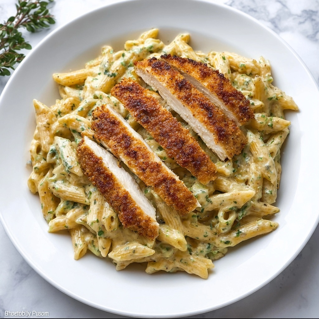 Creamy Pesto Sauce Pasta (One Pot Easy Dinner Recipe) Recipe - Recipe Image