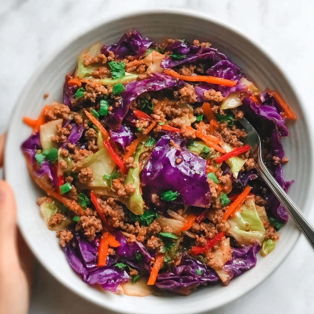 Ground Beef and Cabbage Stir-Fry Recipe - Recipe Image
