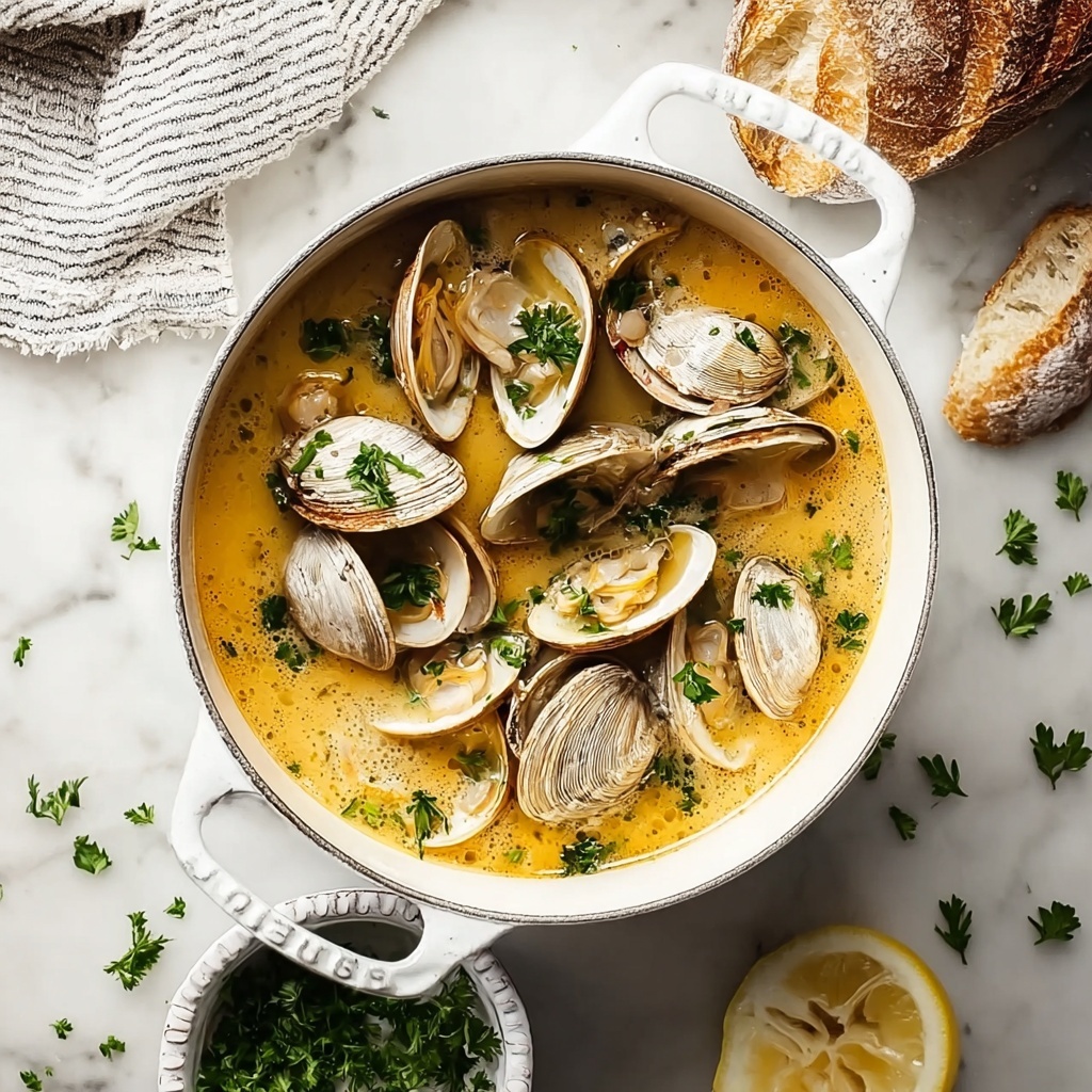 Coconut Broth Clams with Lemongrass Recipe - Recipe Image
