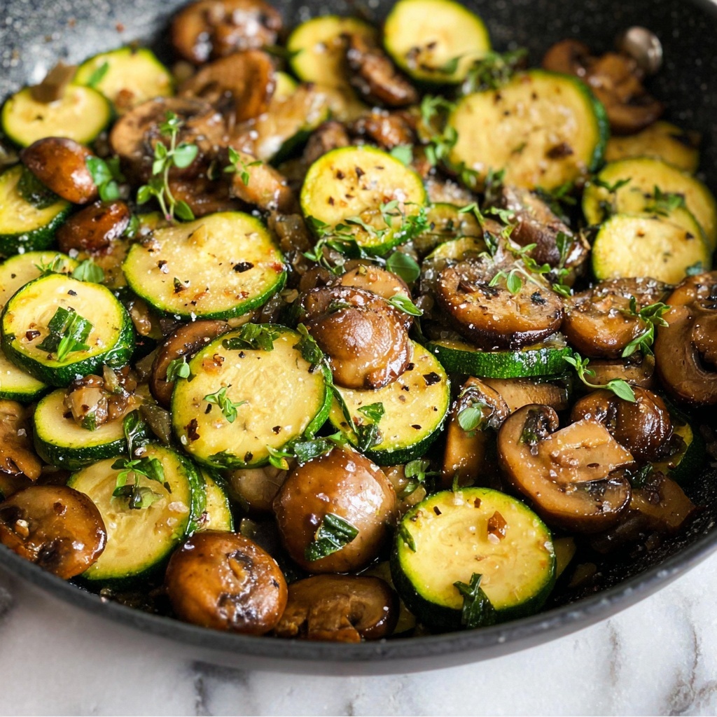Sautéed Zucchini and Mushrooms Recipe - Recipe Image