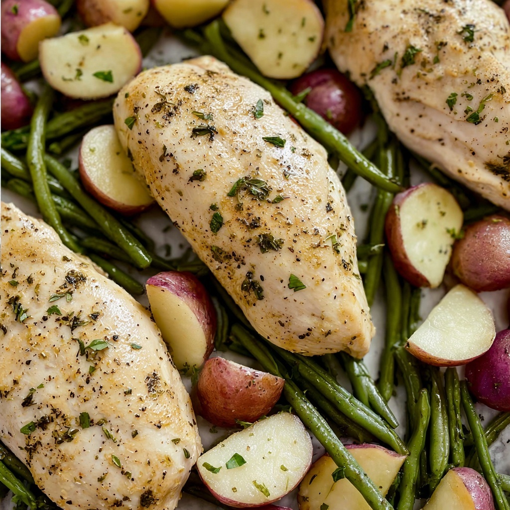 One Pan Ranch Chicken and Vegetables Recipe - Recipe Image