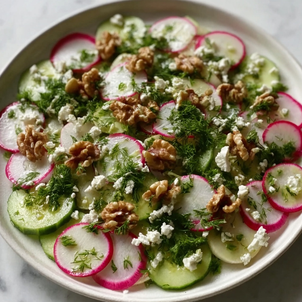 Herb and Radish Salad with Feta and Walnuts Recipe - Recipe Image