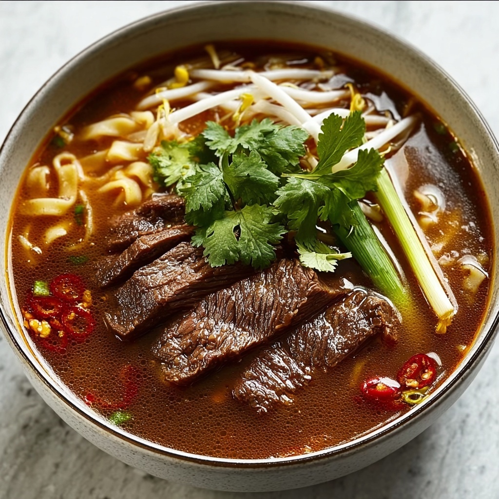Satay Beef Noodle Soup Recipe - Recipe Image