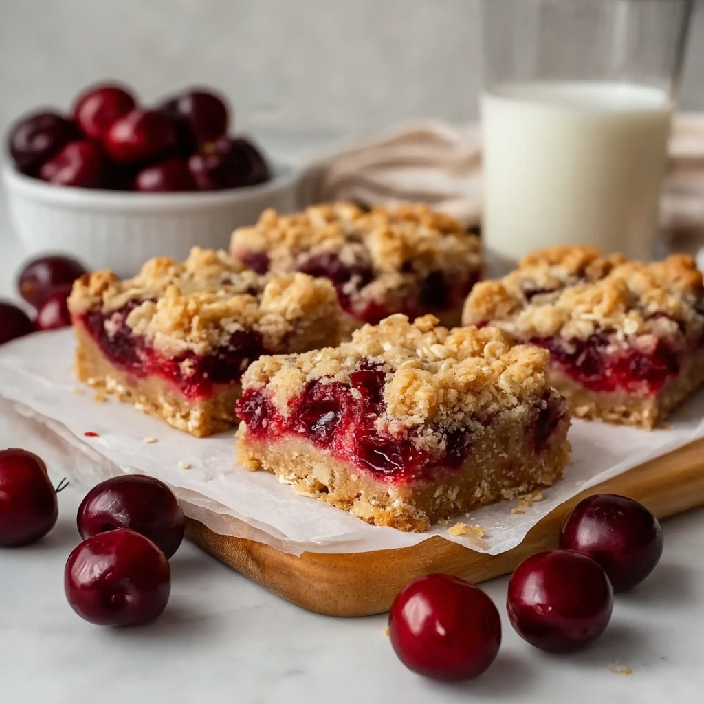 Cherry Crumble Bars Recipe - Recipe Image
