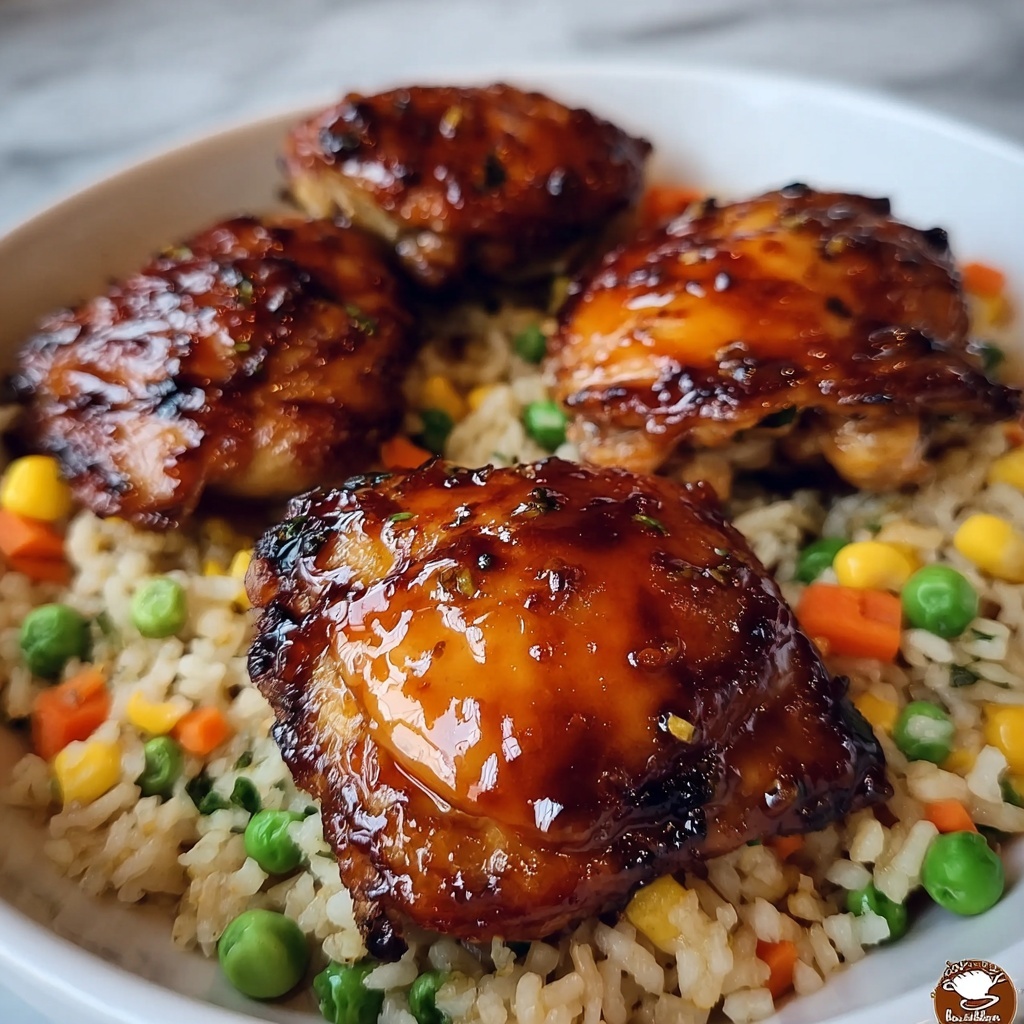 BBQ Chicken and Rice: 7 Steps to Comfort in One Pan Recipe - Recipe Image