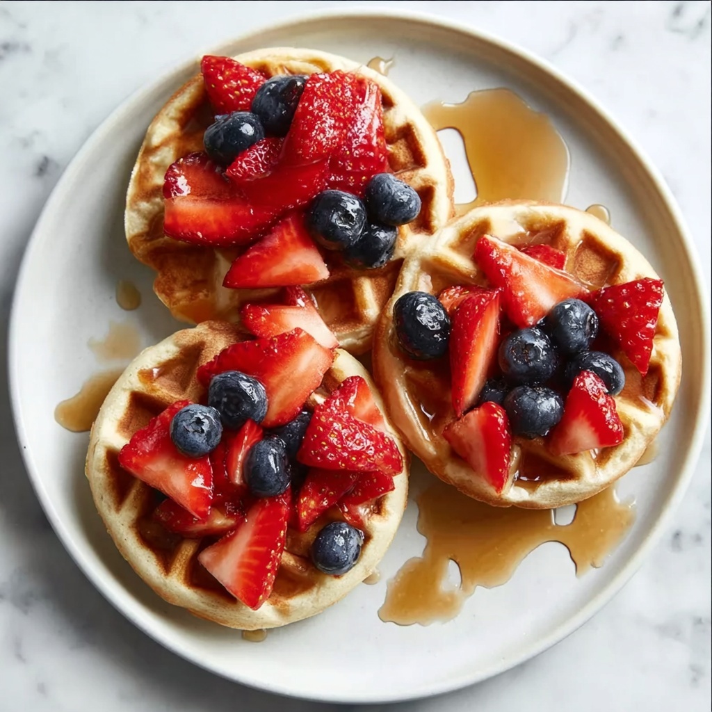 Cheese Cottage Cheese Waffles Recipe - Recipe Image