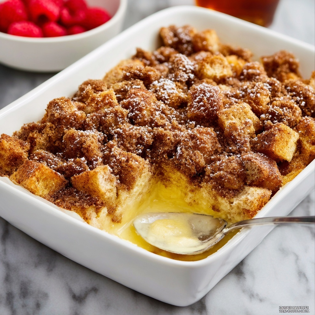 Baked French Toast with Blueberry Topping and Cinnamon Streusel Recipe - Recipe Image