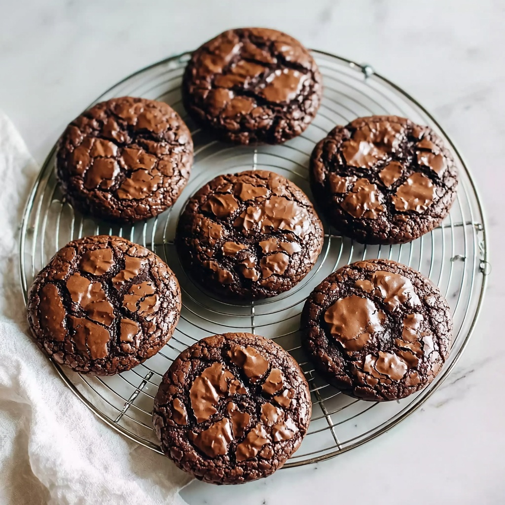 Fudgy Flourless Chocolate Cake Cookies Recipe - Recipe Image