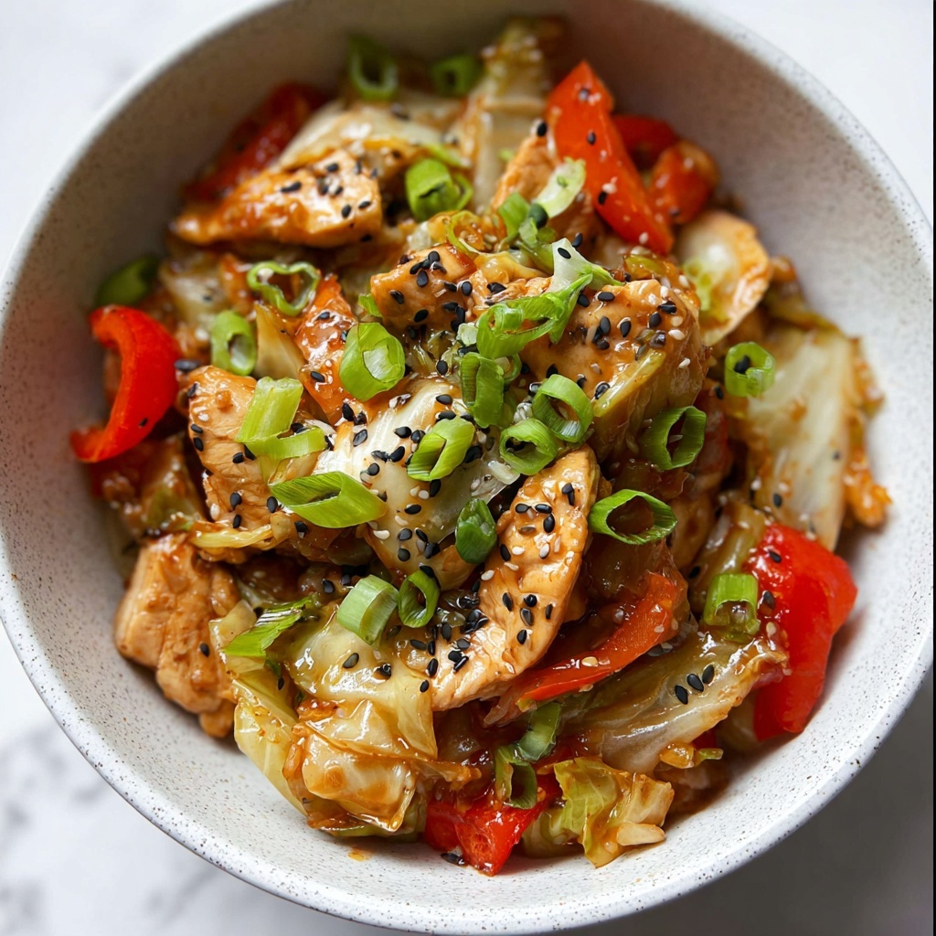 Chicken and Cabbage Stir Fry Recipe - Recipe Image