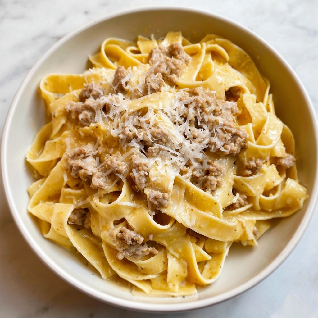 Creamy Beef Pasta One Pot: 5-Minute Comfort Meal Recipe - Recipe Image