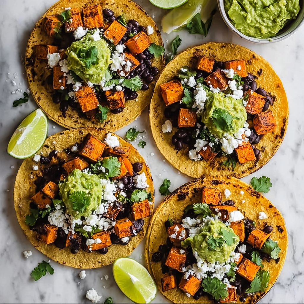 Crispy Chipotle Sweet Potato Tacos with Lime Crema Recipe - Recipe Image