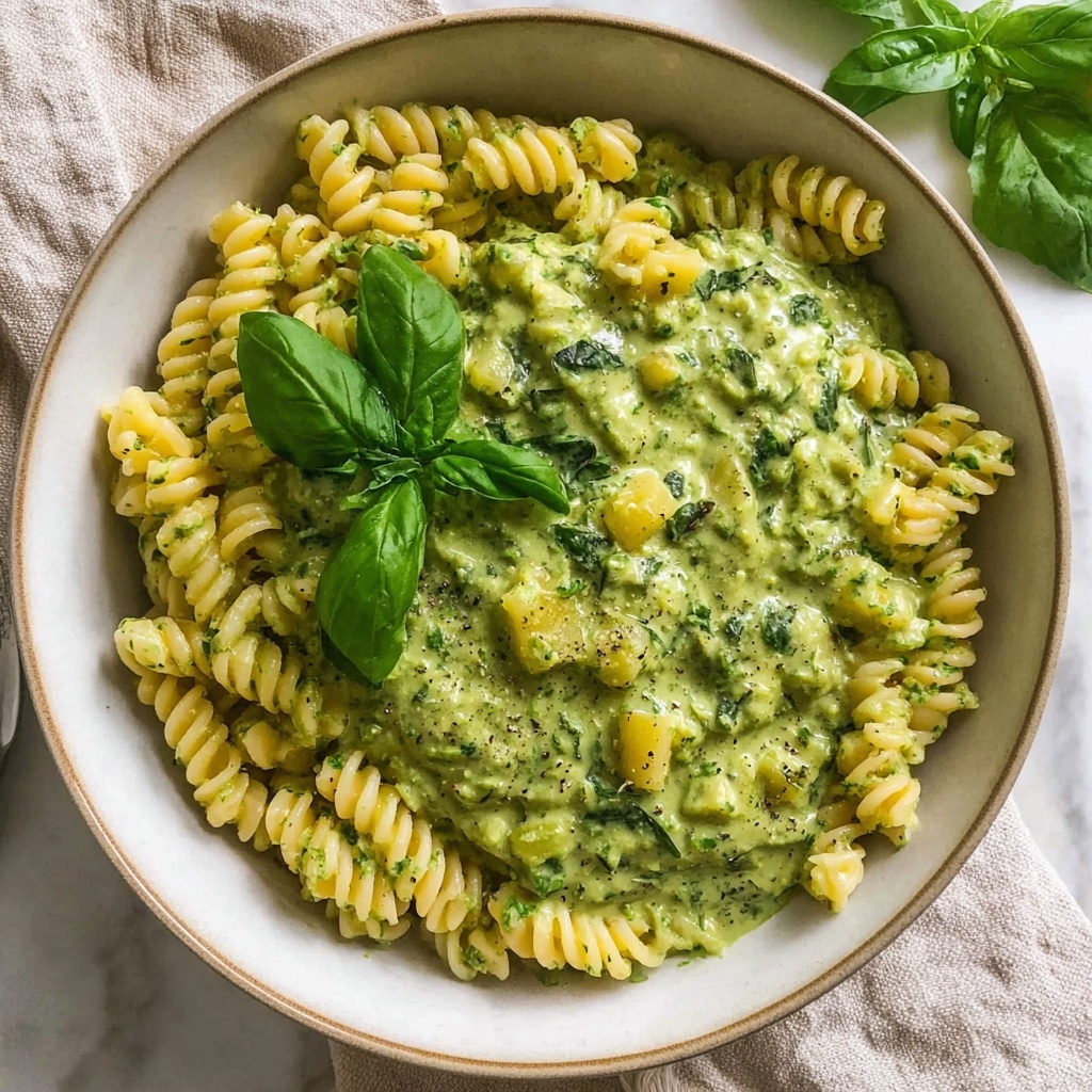 Creamy Avocado Green Goddess Pasta Recipe - Recipe Image