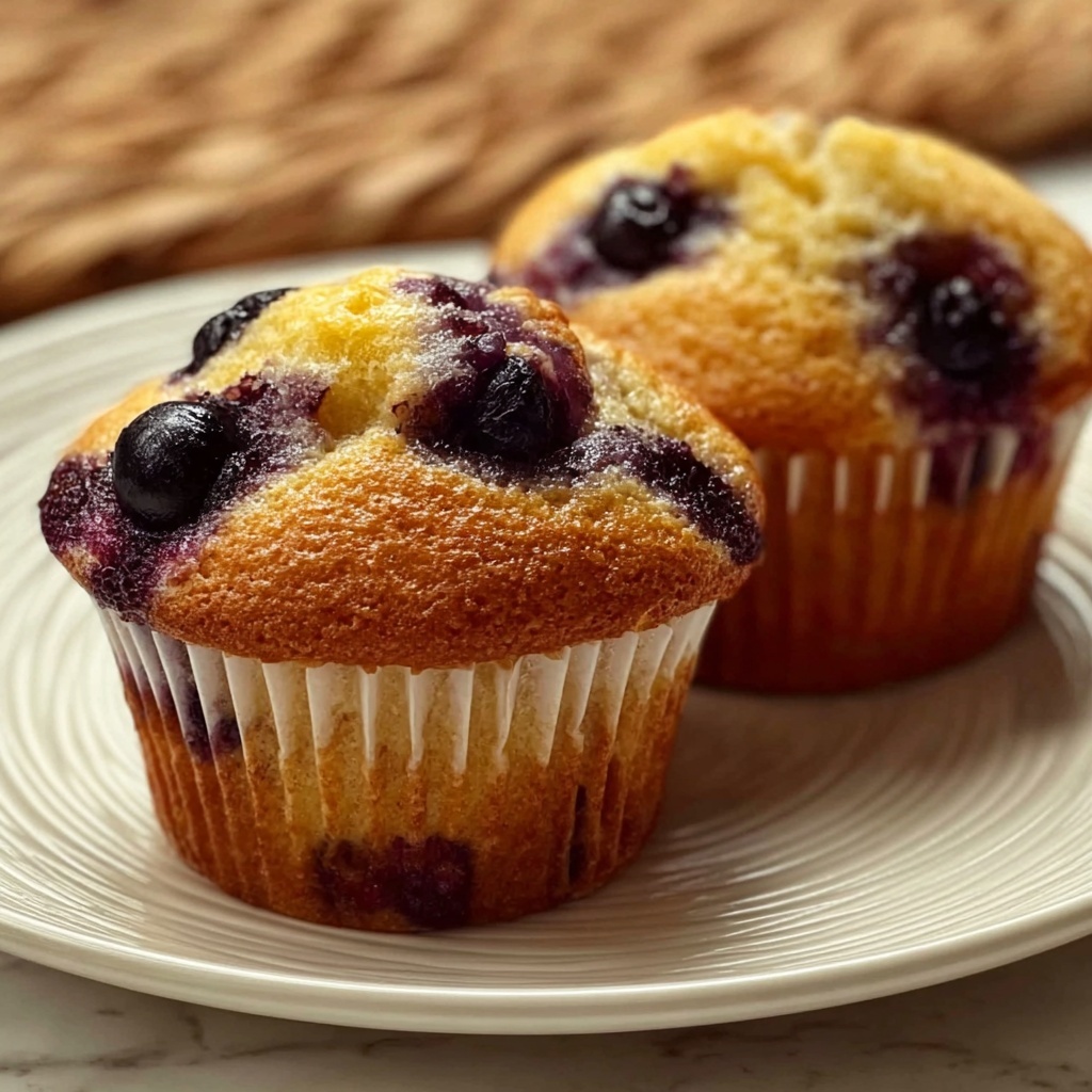 Keto Low-Carb Almond Flour Yogurt Blueberry Muffins Recipe - Recipe Image