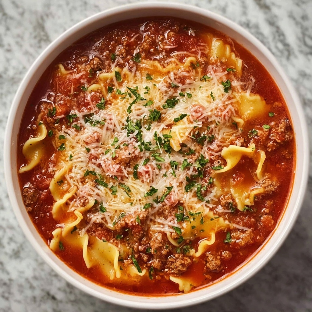 Gluten Free Crock Pot Lasagna Soup Recipe - Recipe Image