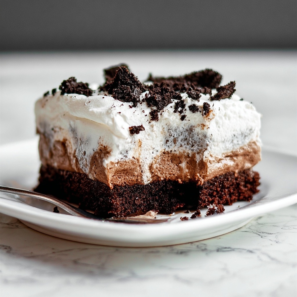 Oreo Pudding Poke Cake Recipe - Recipe Image