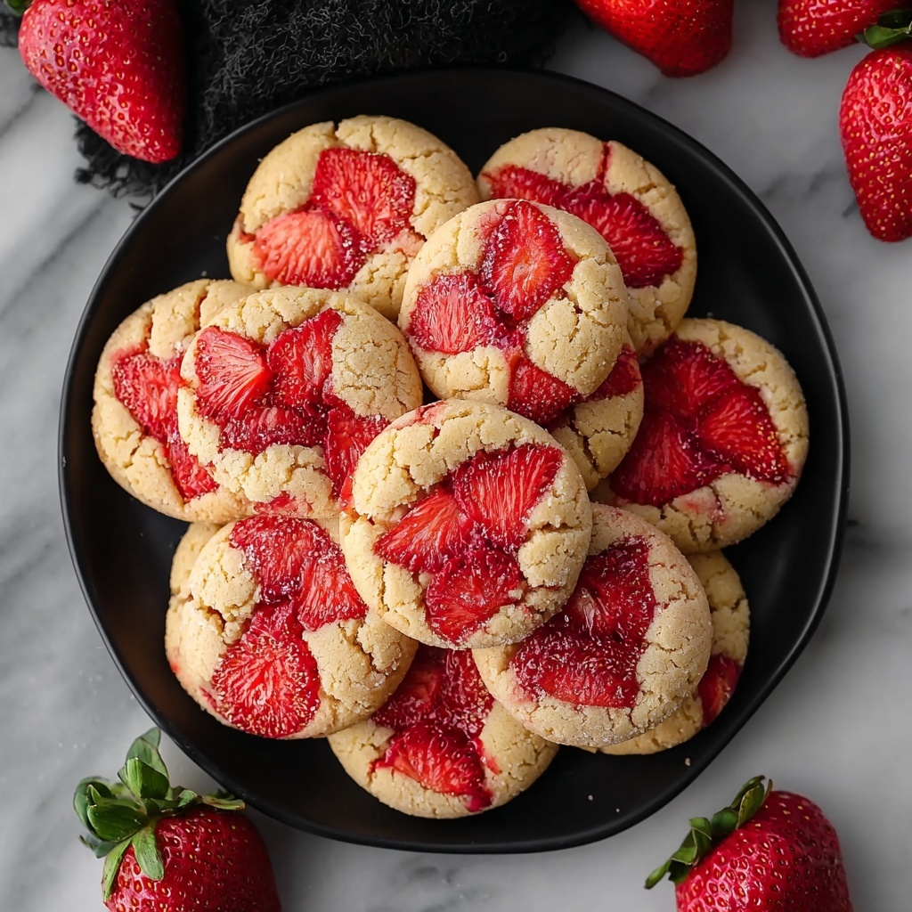 Irresistibly Soft Strawberry Sugar Cookies Recipe - Recipe Image