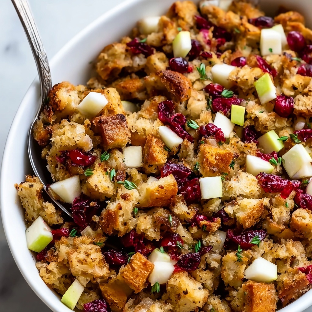 Apple Cranberry Stuffing Recipe - Recipe Image