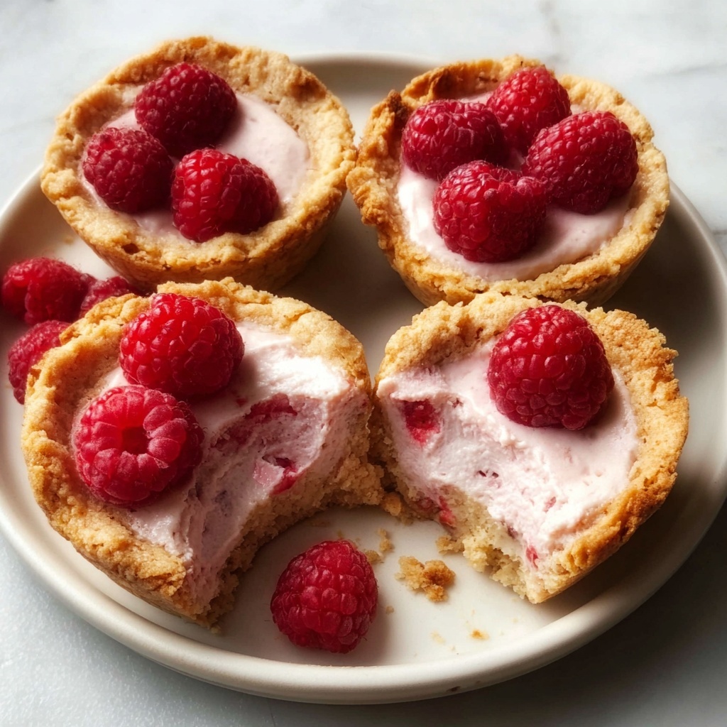 Raspberry Cheesecake Cookie Cups: 5 Irresistible Bites Recipe - Recipe Image