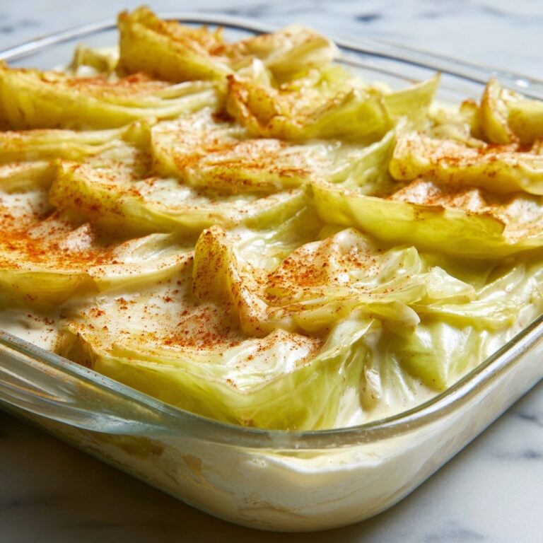 Escalloped Cabbage with Cheddar and Mozzarella Recipe