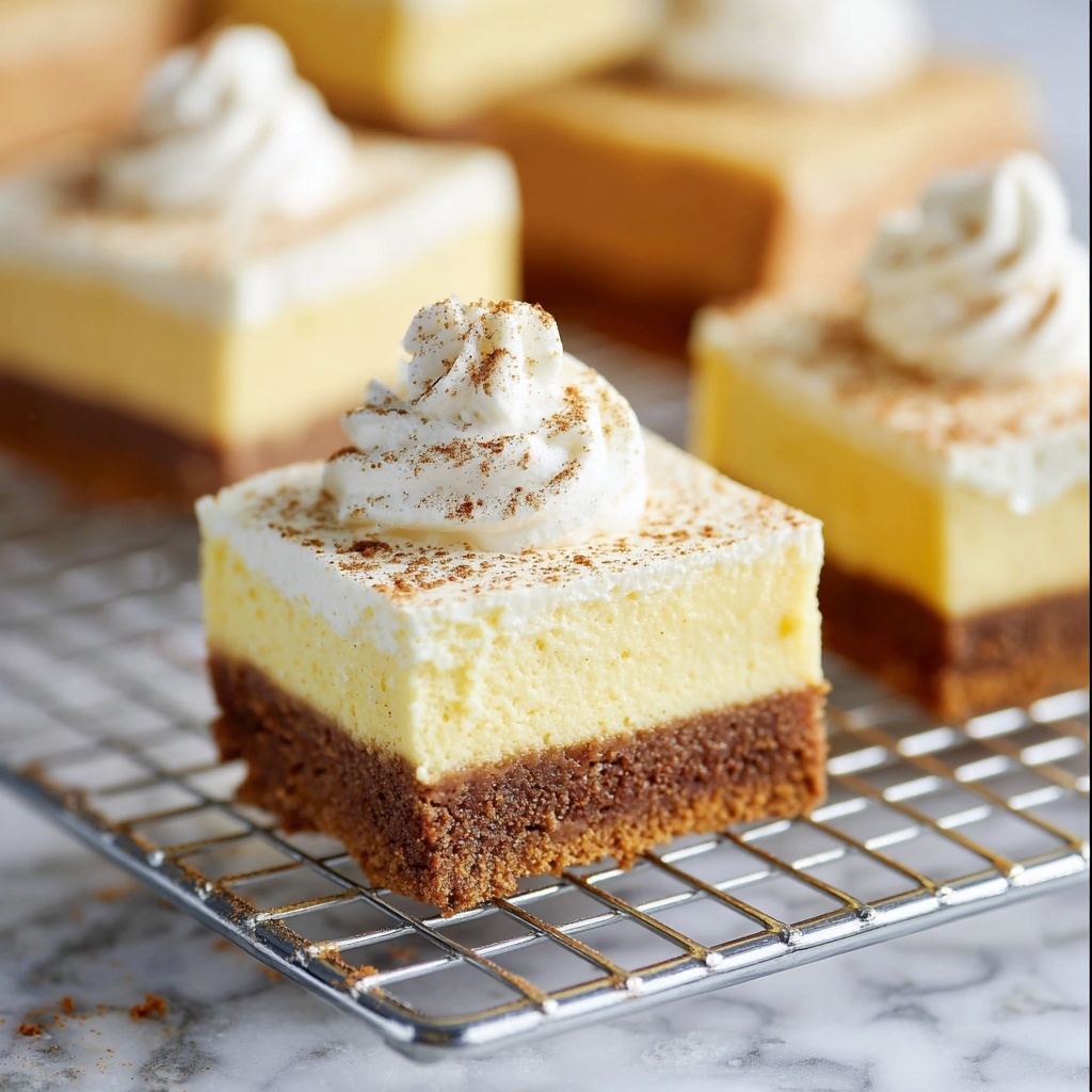 Pumpkin Cheesecake Bars Recipe - Recipe Image