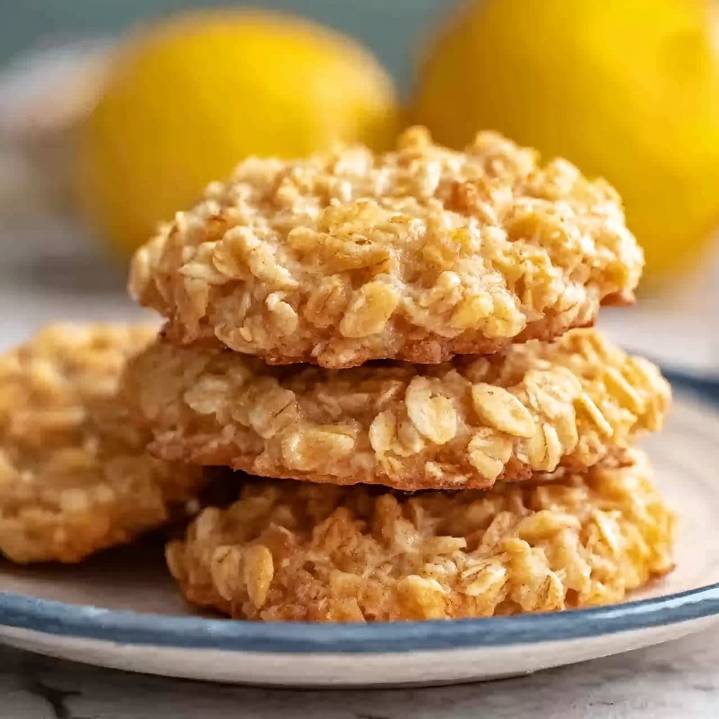 Lemon Oatmeal No-Bake Cookies Recipe - Recipe Image