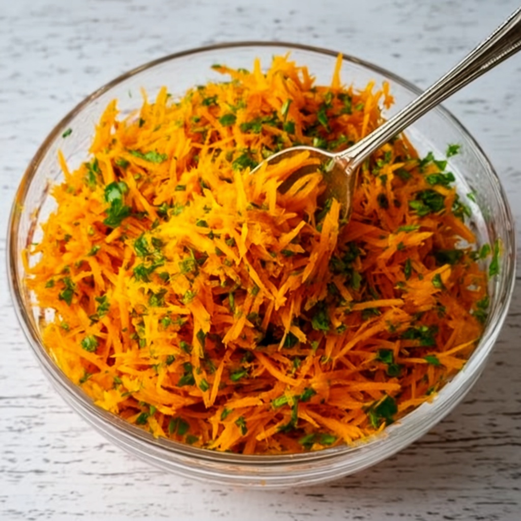 Grated Carrot Salad with Herb Dressing Recipe - Recipe Image