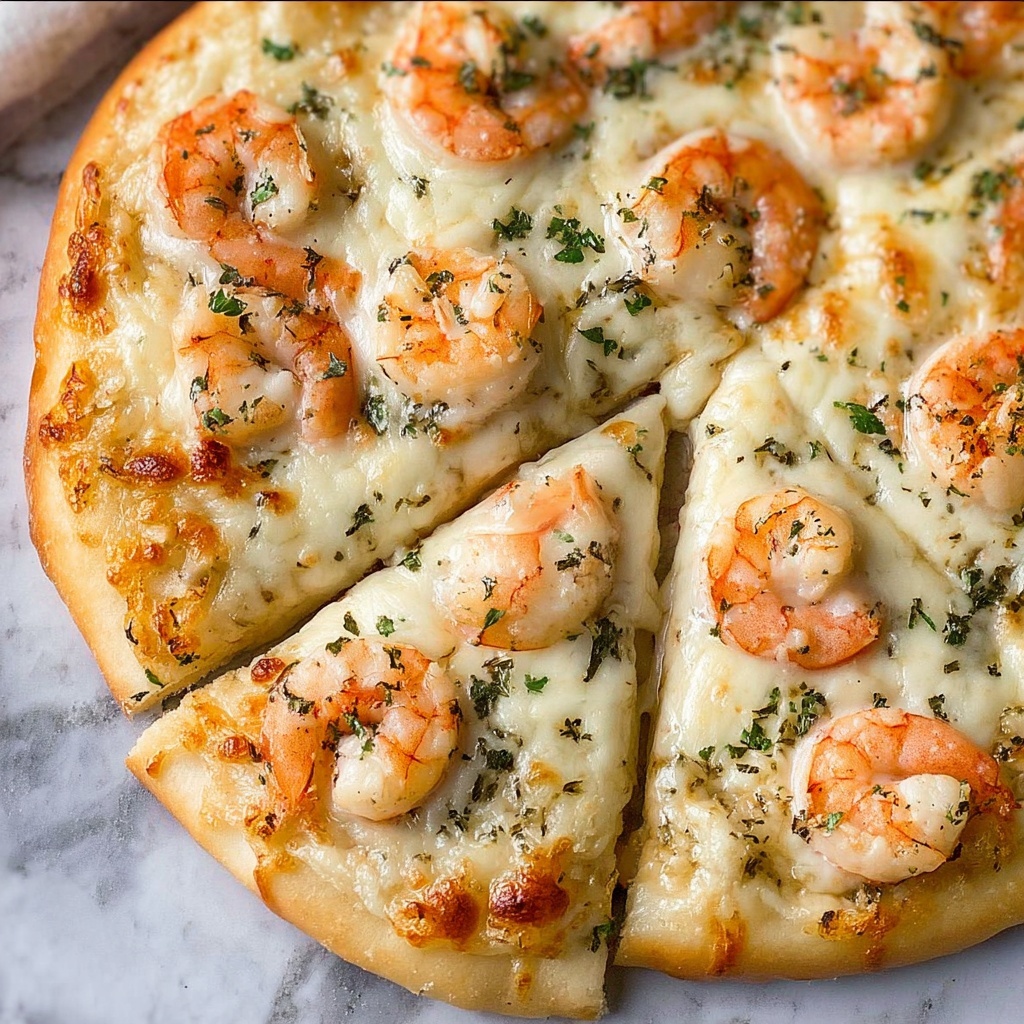 Shrimp Alfredo Pizza Recipe - Recipe Image