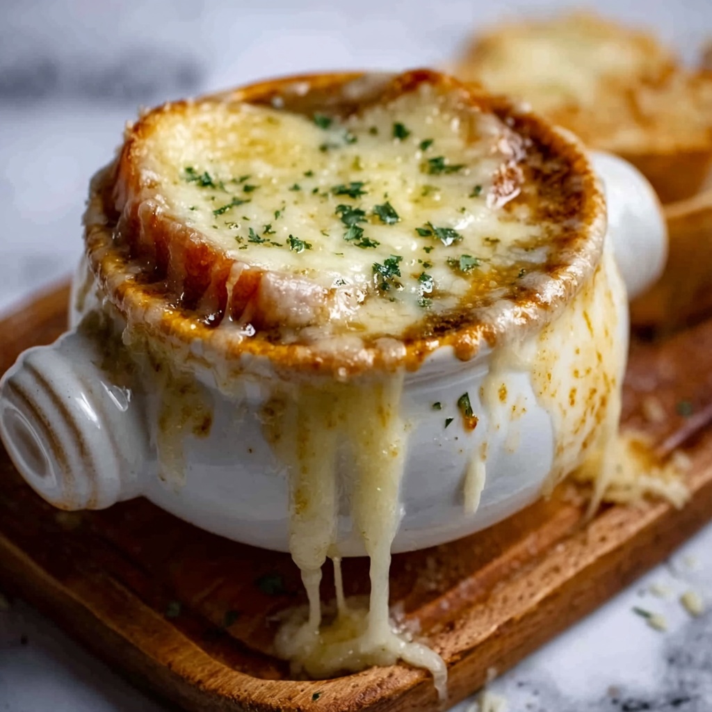 Classic French Onion Soup with Gruyère Cheese Recipe - Recipe Image