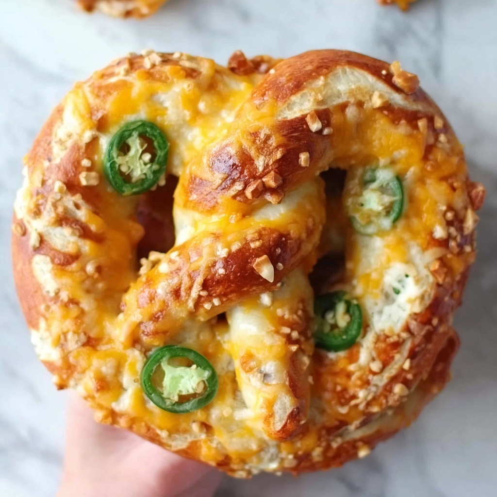 Jalapeño Cheese-Stuffed Pretzels Recipe - Recipe Image