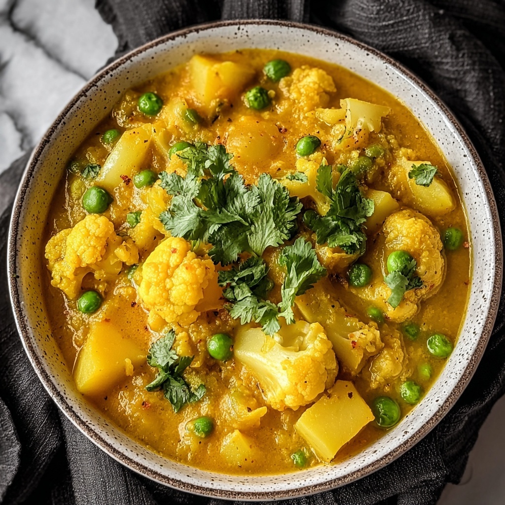 Savory Cauliflower Potato Curry for Heartwarming Meals Recipe - Recipe Image