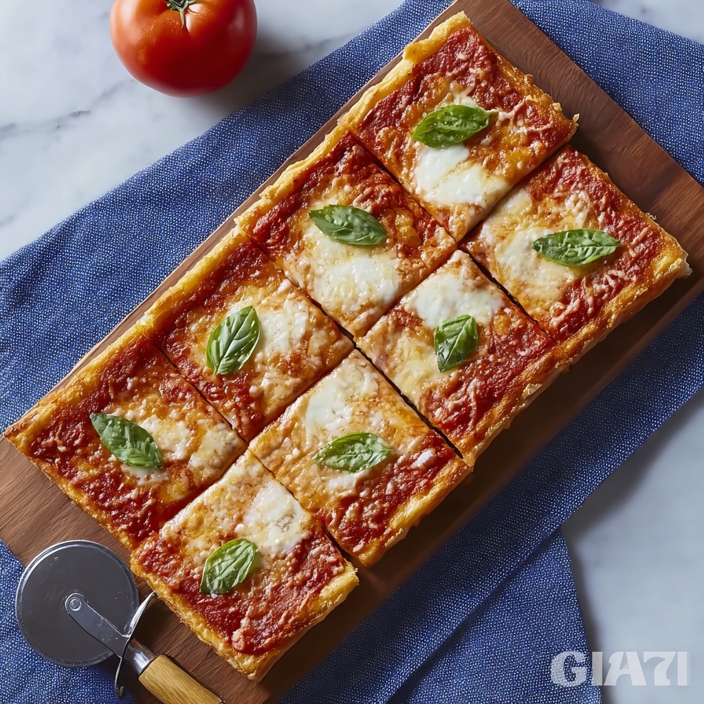 Delicious Puff Pastry Pizza in Just 25 Minutes Recipe - Recipe Image